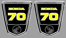 2 x STICKER DAX 70 JAUNE HONDA