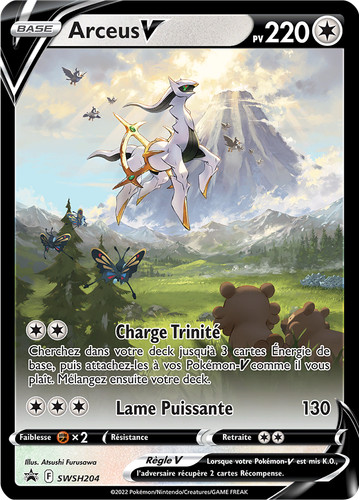 Carte pokémon arceus - carte,