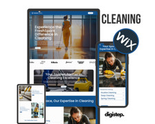 Wix cleaning service website, Wix template cleaning, Cleaning business website