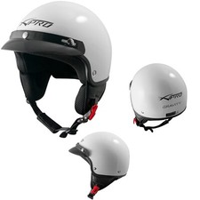 Casque Moto Scooter Jet Ouvert Visière ECE 22-06 SonicMoto Blanc