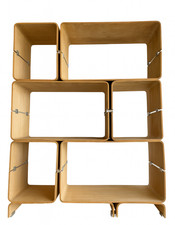 Jacques DUMOND - France 1963Bibliothèque/meuble de rangement modulaire vintage-