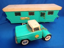 Vintage Nylint 6600 Ford Mobile Home Transporter Pressed Steel Truck /furniture