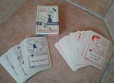 Jeu ancien 32 carte érotique LA GRIVOISE Années 1960 complet boite d'origine .