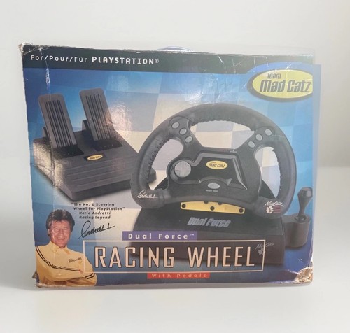 Ps1 mad catz racing wheel - racing,