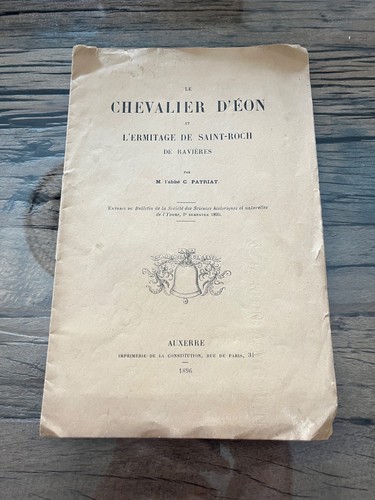 Livre chevalier eon - livre, d'eon