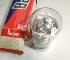⚜ LAMPE BELVU GZ32 5V4G SHORT BOTTLE VALVE TUBE RECTIFIER TESTED NOS NIB °=