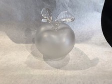 Stunning Lalique Nina Ricci GRANDE POMME Crystal 5.75" Apple Perfume Bottle
