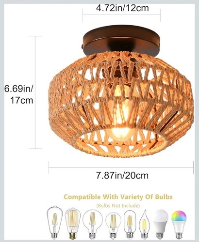 Boho light fixtures ceiling - light,