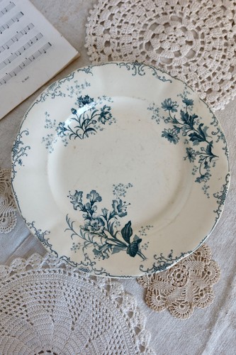 Antique round serving dish - antique,