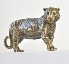 Solid Brass Tiger Figurine Statue Paperweight Office table decoration