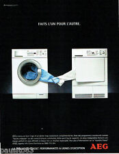ADVERTISING 026 2004 AEG washer dry laundry