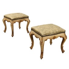 Paire de Poufs Anciens en