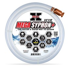 REV X Mega Syphon Plus - Extra Long - 3/4" x 10' Shaker Siphon for Gas or Water
