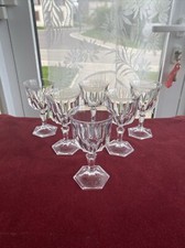 6 verres à vin blanc cristal