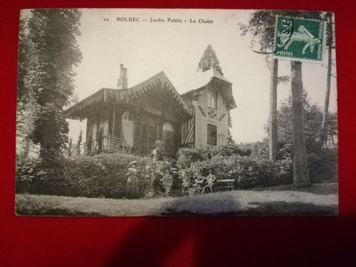 Cpa bolbec jardin - 76, public