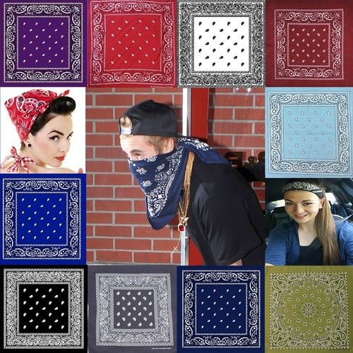 Bandana paisley coton 100 - paisley, en