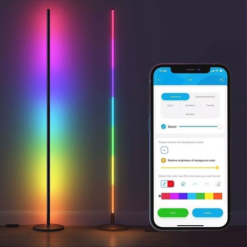 Lampadaire sur pied led rgb - lampadaire,