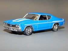 Greenlight MCG 1969 Chevy Chevelle SS YENKO/SC Blue & White 1/64 MINT loose