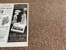 VBK39 1960'S FRENCH ADVERT 11X4 LA COUVERTURE LAINE