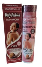 BODY FASHION LAIT ÉCLAIRCISSANT  BAVE D ESCARGOT anti Vergeture ,Anti Age 500 Ml