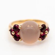 Bague Pomellato La Luna 750/18K Or Jaune Pierre De Lune Grenat Taille 59