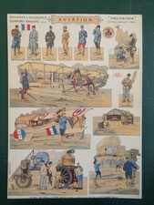 PRO PATRIA Aviation H. Bouquet Soldiers Cutting Subjects Army Board