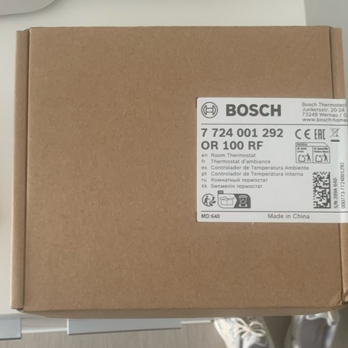 Thermostat sans fil bosch - thermostat,