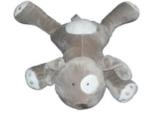 Peluche doudou Chien gris blanc Obaibi Gd Mod. 38 cm