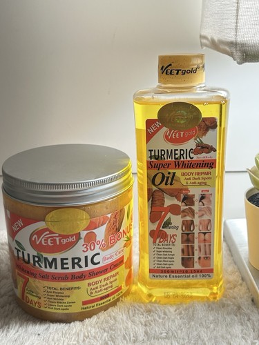 Veet gold turmeric body oil - turmeric,