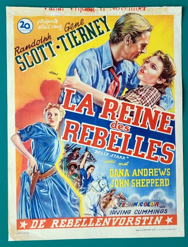 Affiche belge western - affiche,