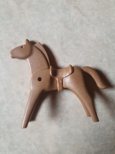 Cheval marron selle - marron, beige