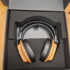 Fostex T60RP Stereo Audiophile Headphones w African Mahogany Wood Cups - Used