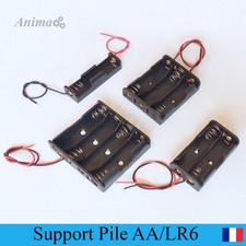Support Pile AA LR6 1.5v (boitier Coupleur batterie 1 2 3 4 en série)