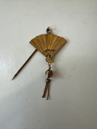 Broche pic métal doré