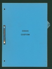 Honda CX500C Custom (81-84) Factory PDI Set-Up Manual PC01 CX 400 500 C FV51