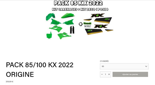 Kit plastique déco 85kx - plastique,