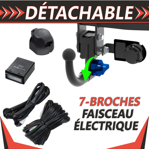 Attelage détachable pour - , saab