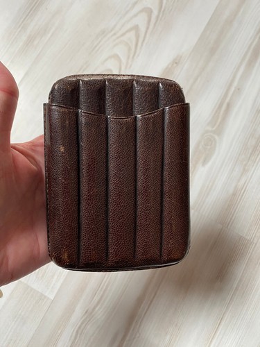 Etui vintage cuir pour - en,