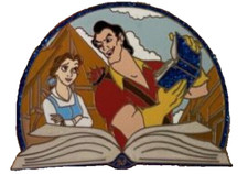 Disney Beauty & the Beast 30th Anniversary Gaston with Belle's Book LE 4000 pin