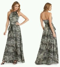 ♡♡♡$498 GUESS by Marciano Gia Maxi Cocktail SILK Dress Gown ♡♡♡
