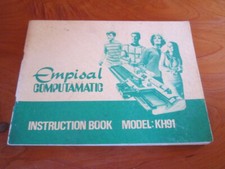 S/C BOOK EMPISAL COMPUTAMATIC INSTRUCTION BOOK MODEL NO. KH91  * MUST SEE *