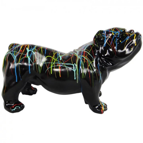 Statue résine chien - en,