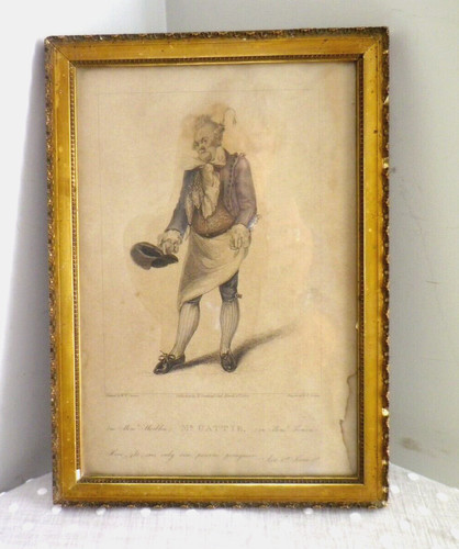 Ancienne gravure theatre - , mr