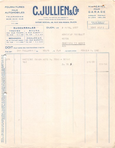1937 fournitures pour - 1937,