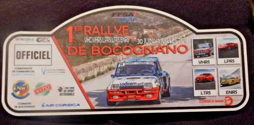 Plaque pvc 1er rallye - pvc,