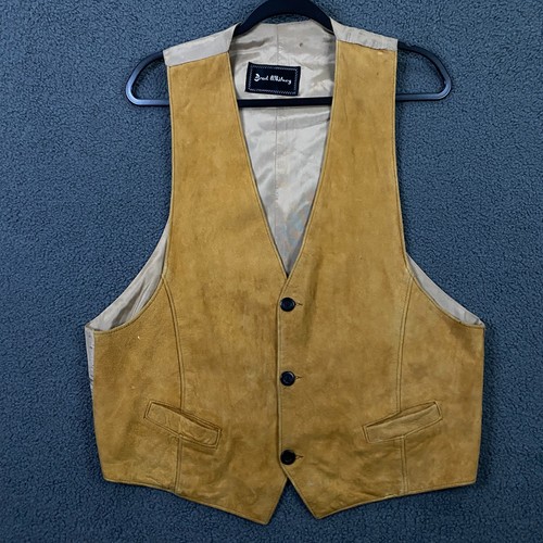 Suede leather waistcoat vest - suede,