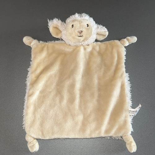 Doudou plat mouton beige blanc - doudou,
