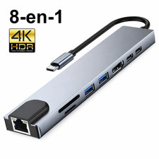 Adaptateur USB C, 8-en-1 HUB