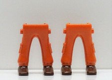2 X Jambes Braun Cargo Pantalon Sac Playmobil > Soldat Chercheur Police Botte