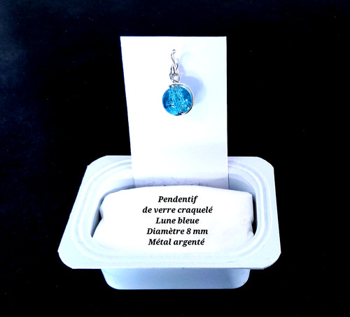 Superbe pendentif verre - superbe, en